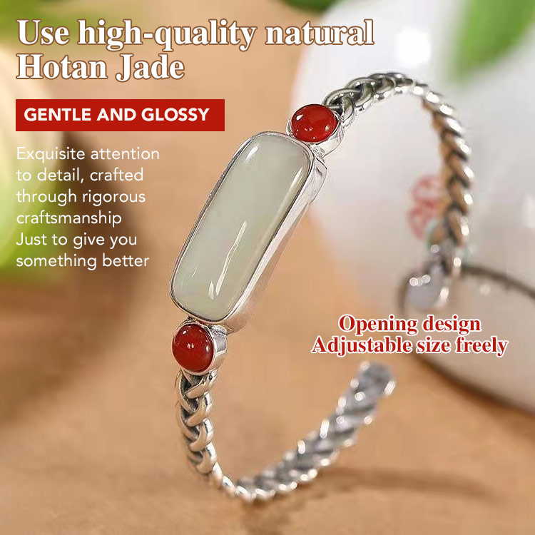 Christmas Promotion - Natural Himalayan Jade Woven Bracelet - This amulet symbolizes health, good luck, and wealth!	