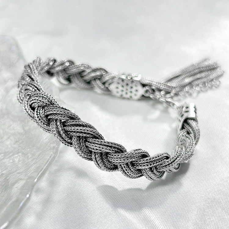 618 Mid-Year Sale-Jadeite Braided Lace Bracelet-Buy Now Free Jewelry Box