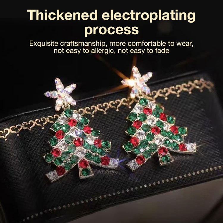 Christmas Promo - Limited Stock Christmas Tree Earrings - Best gift for her, free gift box