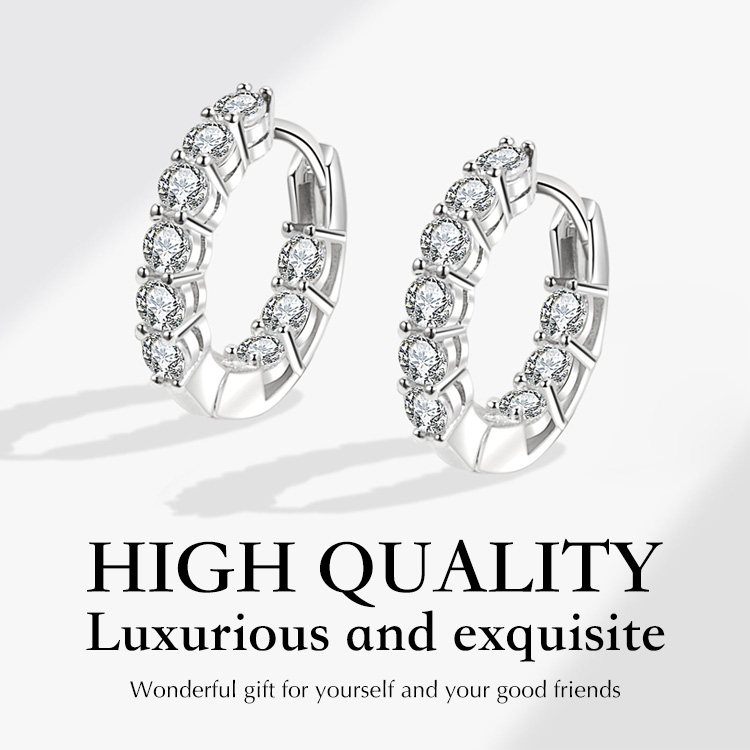Marys Month promotions -light luxury zircon lustrous earrings, dazzling as diamonds, simple and elegant, adding to your temperament and charm.