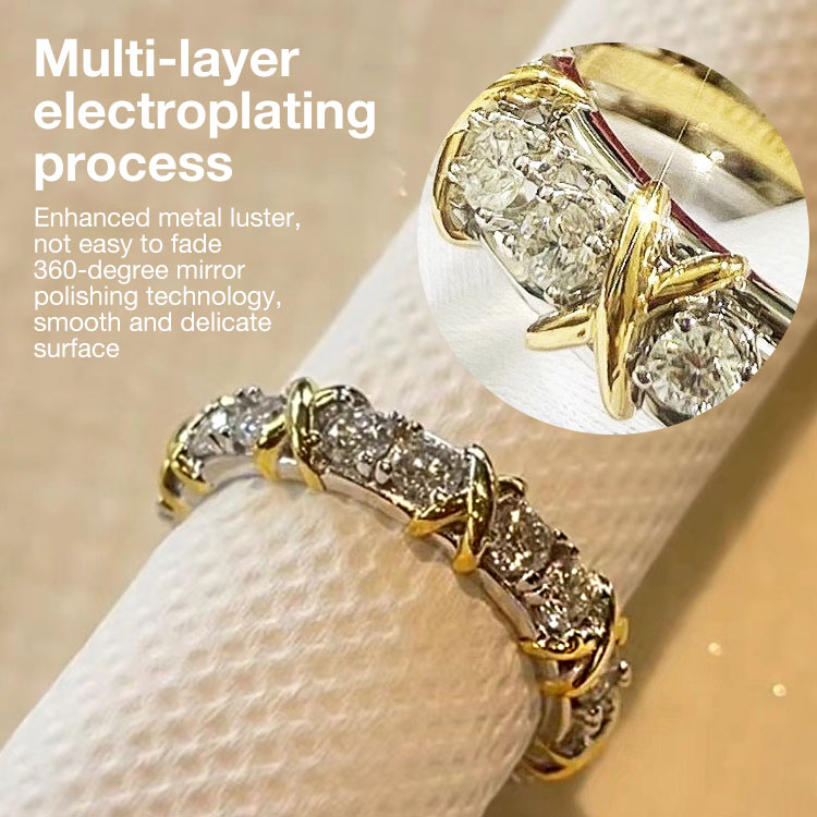 Valentines Promo - 200p get Ring - Luxury Cross Moissanite Jewelry Bracelet - GRA certificate free gift box