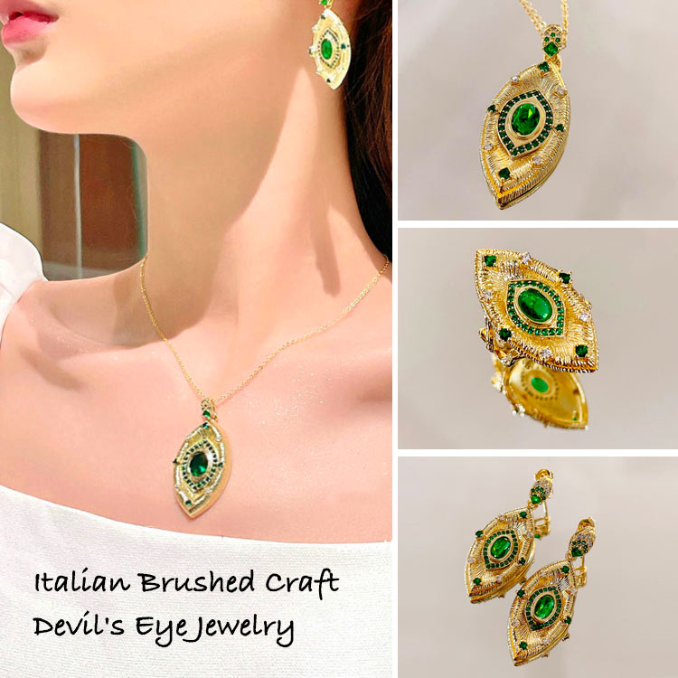 Italian Brushed Craft Devil Eye Jewelry-The perfect gift for you and your loved ones.