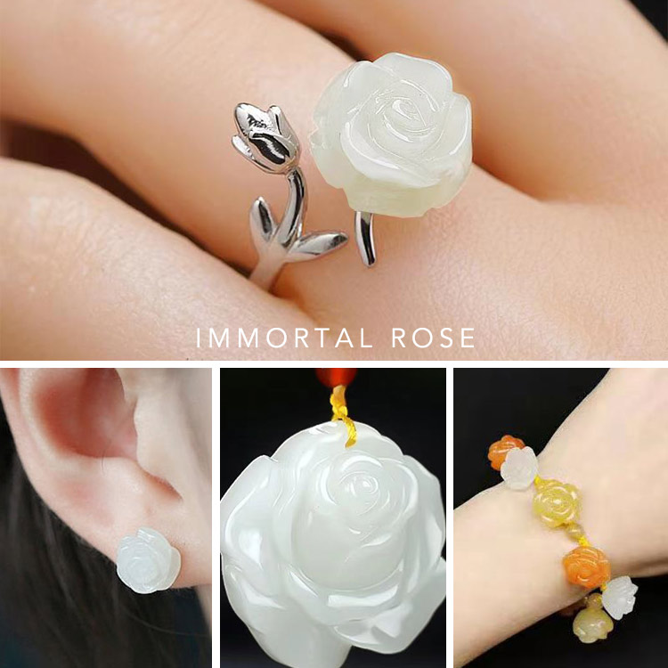 Hetian jade rose jewelry-1 pc only ₱499