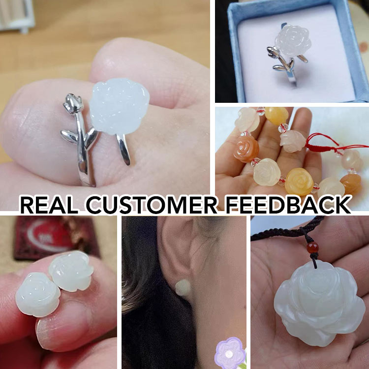 Hetian jade rose jewelry-1 pc only ₱499