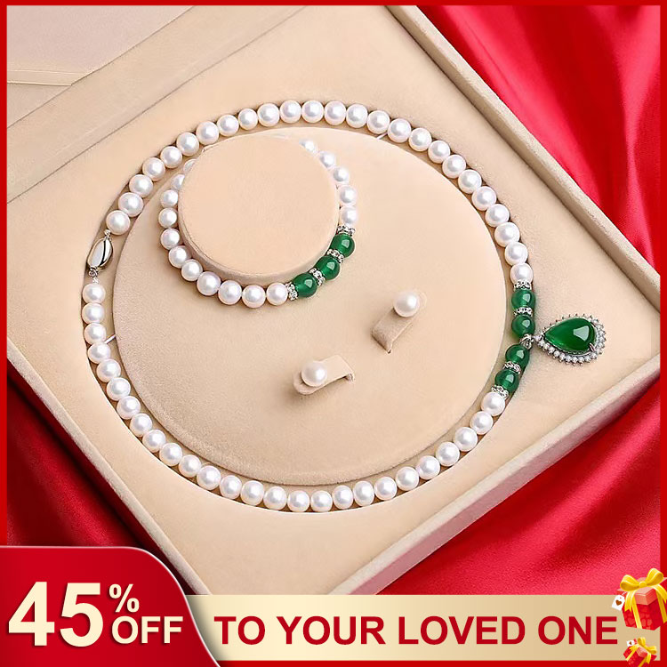 Araw ng mga Ina-Pearl Jewelry Set-Pinakamahusay na regalo para kay nanay
