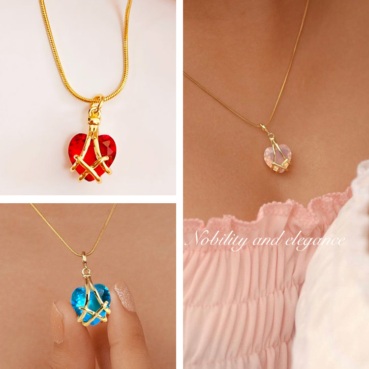 18k Gold Plated Birthstone Necklace-Personalized Lucky Necklace- 1298 for buy one take one