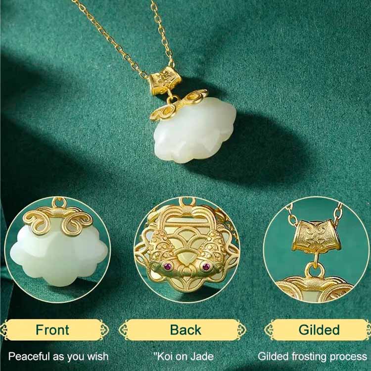 399pesos for the second one - Jade on Koi Necklace-bring the happiness/lucky/wealth/health